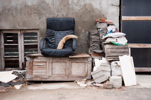 North London recycling center processing builders waste